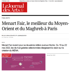 Le Journal des Arts 13.05.22
